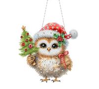 Starnearby Diamond Painting Ghirlanda Natale Fai da te, Diamond Painting Decorazioni Natalizie, Ghirlanda Natalizia da Appendere, Strass Faccia Singola, Decorazione Natale, Regalo