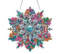 Starnearby Diamond Painting Ghirlanda Natale Fai da te, Diamond Painting Decorazioni Natalizie, Ghirlanda Natalizia da Appendere, Strass Faccia Singola, Decorazione Natale, Regalo