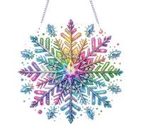 Starnearby Diamond Painting Ghirlanda Natale Fai da te, Diamond Painting Decorazioni Natalizie, Ghirlanda Natalizia da Appendere, Strass Faccia Singola, Decorazione Natale, Regalo