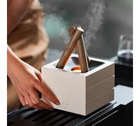 Starnearby Diffusore di Oli Essenziali Fiamma, Diffusore di Aromi a Fiamma a 7 Colori, Umidificatore per Aromaterapia, Diffusori Profumo 280 ml per Casa, Ufficio, Yoga, Sport (Bianco)