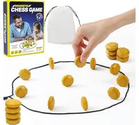 Starnearby Gioco di Scacchi Magnetico, Gioco di Strategia da Tavolo, Set di Scacchi Magnetici Portatili, Giochi Educativi per Riunioni di Famiglia, Viaggi, Campeggio (Giallo)