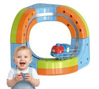 Starnearby Pista Magnetica Treno, Set di Treni Elettrici con Pista Magnetica Flessibile et Segnali Stradali, Piste da Costruire 3D Antigravità, Regalo per Bambini (8pcs)