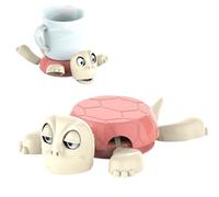 Starnearby Sottobicchiere a Forma di Tartaruga, Sottobicchieri Tartaruga 3D, Sottotazza con Espressione Divertente Quando si Mette un Bicchiere sul Dorso, Regalo Creativo (1 pz, Rosa)