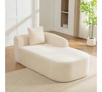 staronce Divano modulare beige - Divano a compressione in ciniglia, schiuma 30D altamente elastica, confezionato sottovuoto, nessun montaggio, con cuscino e fondo antiscivolo, flessibile per soggiorno