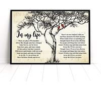 Starotore Targa in metallo vintage con testo dei Beatles in My Life, decorazione da parete in stile retrò, regalo per bar, ristorante, caffetteria, soggiorno, cucina, casa, 30,5 x 45,7 cm