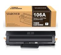 STAROVER 106A Con Chip Compatibile per HP 106A W1106A Cartucce di Toner per Toner Hp Laser MFP 137fnw MFP 135w MFP 135a MFP 135r toner hp laser 107w 107w 107r (Nero, 1-Pack)