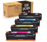 STAROVER Compatibile Toner di ricambio per HP 131X 131A CF210X CF210A per HP Laserjet M251nw M276nw,128A CE320A CP1525n CP1525nw CM1415fn CM1415fnw,125A CB540A CP15 515 cm 1312 CM1312nfi (4PK)
