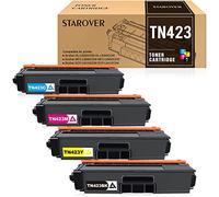 STAROVER TN421 TN423 Cartucce Toner di Ricambio Compatibili per Brother TN-423 TN-421 per Brother HL-L8260CDW HL-L8360CDW DCP-L8410CDN DCP-L8410CDW MFC-L8690CDW MFC-L8900CDW (4 Confezione)