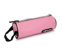 Starplast Astuccio 1 cerniera, cilindrico, 1 tasca, con manico, compatto, 10 colori, 22 x 8 cm, grande capacità, per studenti secondari o università., rosa chiaro, Borse scolastiche