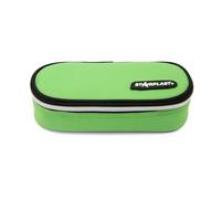 Starplast Astuccio 1 cerniera, ovale, 1 tasca, semi-rigido, compatto, 10 colori, 22,5 x 10 x 5 cm, grande capacità, per studenti secondari o università., verde chiaro, Borse scolastiche