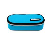 Starplast Astuccio 1 cerniera, ovale, 1 tasca, semi-rigido, compatto, 10 colori, 22,5 x 10 x 5 cm, grande capacità, per studenti secondari o università., blu scuro, Borse scolastiche