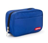 Starplast Astuccio a 1 cerniera, tasche multiple, rettangolare, compatto, 3 colori, per studenti secondari o università, blu, grigio e viola, blu, Borse scolastiche