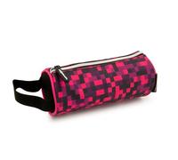 Starplast Astuccio con 1 cerniera, cilindrico, 1 tasca, con manico, compatto, 6 disegni, 22 x 8 cm, grande capacità, per studenti secondari o università., Motivo 4, Borse scolastiche