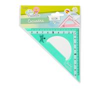 Starplast REGOLE IN PLASTICA QUIJOTE - Regole Sweet Pastelito, squadra, misure da 9 a 30 cm, colori pastello, con astuccio in plastica, per uso scolastico o universitario - 9 cm verde