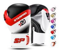 Starpro Guantoni da Boxe in Pelle Premium PU per Donna e Uomo. Guanti Allenamento Pugilato, Sparing, Muay Thai, Kickboxing, Allenamento Sacco Box - Vari Colori - 8oz 10oz 12oz 14oz 16oz