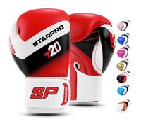 Starpro Guantoni da Boxe in Pelle Premium PU per Donna e Uomo. Guanti Allenamento Pugilato, Sparing, Muay Thai, Kickboxing, Allenamento Sacco Box - Vari Colori - 8oz 10oz 12oz 14oz 16oz
