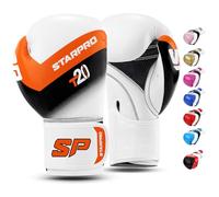 Starpro Guantoni da Boxe in Pelle Premium PU per Donna e Uomo. Guanti Allenamento Pugilato, Sparing, Muay Thai, Kickboxing, Allenamento Sacco Box - Vari Colori - 8oz 10oz 12oz 14oz 16oz