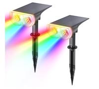 StarRay Luci Solari Esterno Giardino RGB 22 LED Faretti Solari Colorate