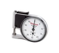 Starrett 1010EZ quadrante tasca indicatore calibro, stelo 0,6 cm di diametro., quadrante bianco, 0 - 50 Reading, 0 - 1 cm Range, 0 cm Graduation
