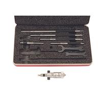 Starrett 124 AZ solid-rod Vernier set di micrometri per interni, 2 - 20,3 cm Range, 0 cm "Graduation, +/-precisione, con custodia