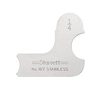 Starrett 167 - 1/4 in acciaio INOX calibro raggio - inch, 1/10,2 cm Radius