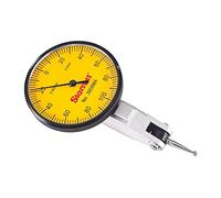 Starrett 3808 ma indicatore analogico con montaggio a coda di rondine, 2 attacchi, 32 mm quadrante giallo, 0.2 mm Range, 0.002 mm Graduation