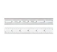 Starrett 604r-6 Spring tempered Steel Rule with inch Graduations, 4R Graduation, larghezza 162,6 cm, lunghezza 15,2 cm, 3/10,2 cm, 3/spessore