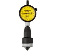 Starrett 683 m-3z millimetro lettura interno smusso calibro con quadrante giallo, 0 - 90 gradi di angolo, 0 - 25 mm Range