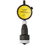 Starrett 684 m-3z millimetro lettura interno smusso calibro con quadrante giallo, 90 - 127 gradi di angolo, 0 - 25 mm Range