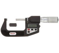 Starrett 733 x fl-1 LCD fuori micrometro, attrito thimble, Lock nut, Carbide Faces, 0 - 2,5 cm Range, 0 cm "Graduation, +/-precisione