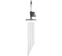Starrett 749BZ-6RL - Misuratore di profondità LCD micrometro, gamma da 0 a 6 pollici, con custodia, precisione +/- 0 cm