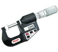 Starrett 756 mefl-25 LCD disc-type micrometri, attrito thimble, dado di bloccaggio, 0 - 25 mm Range, 0.001 mm Graduation