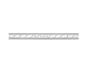 Starrett B12 - 4R combination Square Blade with inch Graduations, Sets and Bevel Protractors, regular Finish, 4R Graduation, 2,5 cm larghezza, 3/81,3 cm, spessore 30,5 cm, taglia