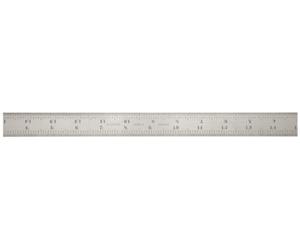 Starrett B18 - 16R combination Square Blade with inch Graduations, Sets and Bevel Protractors, regular Finish, 16R laurea, 2,5 cm larghezza, 3/81,3 cm, spessore 45,7 cm, taglia