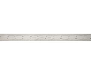 Starrett B18 - 4R combination Square Blade with inch Graduations, Sets and Bevel Protractors, regular Finish, 4R Graduation, 2,5 cm larghezza, 3/81,3 cm, spessore 45,7 cm, taglia
