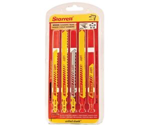 Starrett BU5 - Set di 5 lame per seghetto alternativo multiuso con gambo unificato