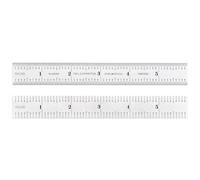 Starrett c606r-6 Spring tempered Steel Rule with inch Graduations, larghezza 162,6 cm, lunghezza 15,2 cm, 3/10,2 cm, 3/spessore