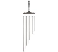 Starrett Calibro di profondità a corsoio 445MAZ-75RL, arresto a cricchetto, dado di bloccaggio, tipo micrometro, gamma 0-75 mm, graduazione 0,01 mm, base 75 mm, 3 aste, precisione +/-0,002 mm