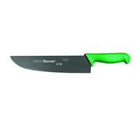 Starrett Coltello da Cucina in Acciaio Inox Dello Chef, Ampio Profilo Dritto, 12 Pollici (300 mm), Manico Verde (BKG303-12)
