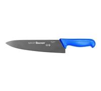 Starrett Coltello da Cucina in Acciaio Inox Dello Chef, Ampio Triangolare da 10 Pollici (250 mm), Manico Blu (BKL301-10)