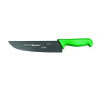 Starrett Coltello da Cucina in Acciaio Inox Dello Chef, Profilo Dritto Largo, 10 Pollici (250 mm), Manico Verde (BKG303-10)