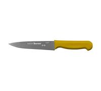 Starrett Coltello da Cucina in Acciaio Inox Dello Chef, Stretto Triangolare da 6 Pollici (150 mm), Manico Giallo (BKY302-6)