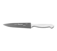 Starrett Coltello da Cucina in Acciaio Inox Dello Chef, Stretto Triangolare da 6 Pollici (150 mm), Manico Bianco (BKW302-6)