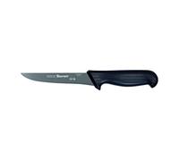 Starrett Coltello da Disossamento da Cucina in Acciaio Inox Dello Chef, Ampio Profilo Dritto, 6 Pollici (150 mm), Manico Nero