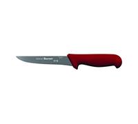 Starrett Coltello da Disossamento da Cucina in Acciaio Inox Dello Chef, Ampio Profilo Dritto, 6 Pollici (150 mm), Manico Rosso (BKG103-6)