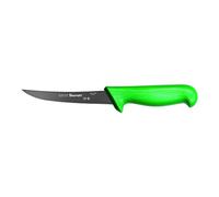 Starrett Coltello da Disossamento da Cucina in Acciaio Inox Dello Chef, Profilo Curvo Stretto, 5 Pollici (130 mm), Manico Verde (BKG106-5)