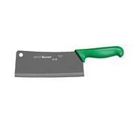 Starrett Coltello da Mannaia da Cucina in Acciaio Inox Dello Chef, Ampio Rettangolare da 8 Pollici (200 mm), Manico Verde (BKG509-8)