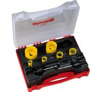 Starrett KS2000E1 - Kit per elettricisti, con seghe a tazza bimetalliche in HSS (9 pezzi)
