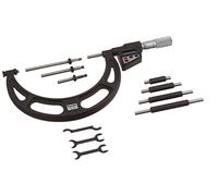 Starrett Micrometro a incudine intercambiabile LCD 714AFLZ, ditale ad attrito, dado di bloccaggio, gamma 2-6", graduazione 0,000", precisione +/- 0,000 pollici