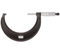 Starrett Micrometro esterno 436.1MRL-75, arresto a cricchetto, dado di bloccaggio, intervallo 50-75 mm, graduazione 0,01 mm, precisione +/- 0,002 mm